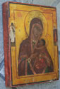 Russian Icon, late 1700 to early 1800 (side view)